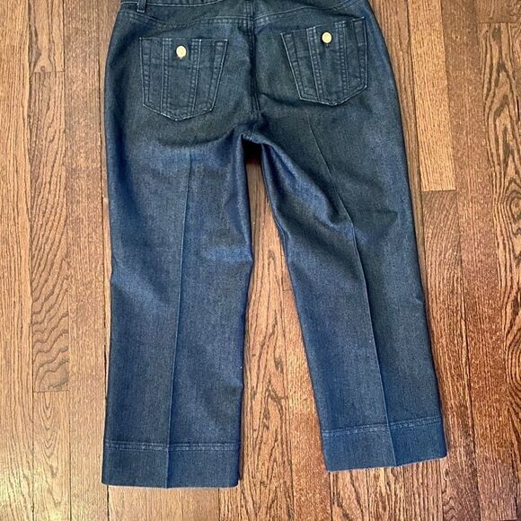 George Designs by Mark Eisen Denim Capri Sz 10 - Picture 9 of 11